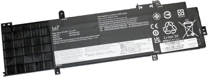 Actual product image BTI Replacement Laptop Battery for LENOVO T14 Gen3 AMD (39Wh) (3 Cells, 3390 mAh)
