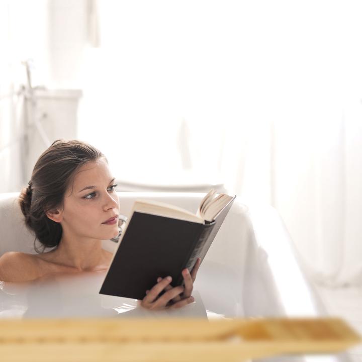 Actual product image Relaxdays Bamboo Bath Shelf (68.5 x 14.5 x 4.5 cm)