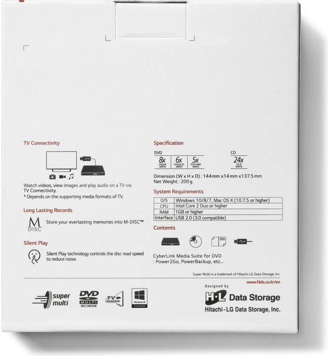 Actual product image Hl Data Storage Hitachi- Data Storage GP60NW60 (DVD writer)