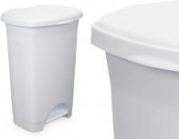 Image du produit Arte Regal poubelle à pédale en plastique 50l blanc (50 l)