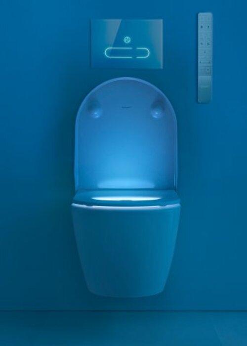 Image du produit Duravit WC douche STARCK f PLUS COMPACT SensoWash Siège WC, 387x575mm blanc