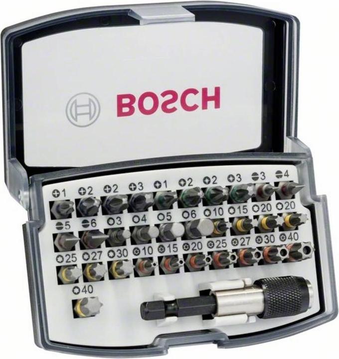 Bosch Professional Zubehör Bit impostato (PH1 / PH2 / PH3 / PZ1 / PZ2 / PZ3 / HEX3 / HEX4 / HEX5 / HEX6 / T10 / T15 / T20 / T25 / T27 / T30 / T40 / SL3 / SL4 / SL5 / SL6 / TH10 / TH15 / TH20 / TH25 / TH27 / TH30 / TH40)