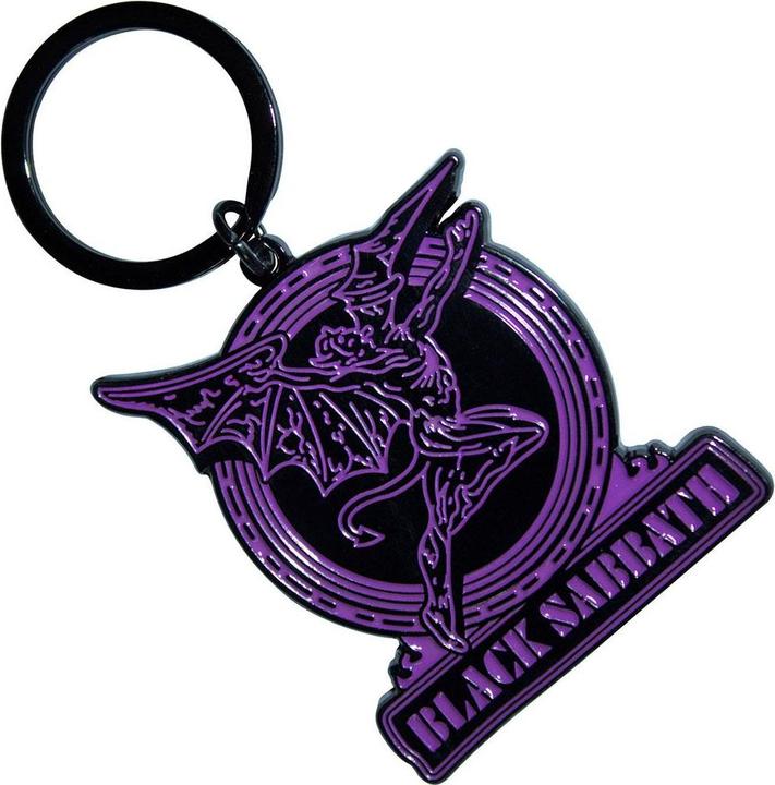 Black Sabbath Schlüsselanhänger Lila Dämon Wappen