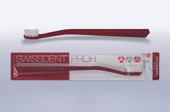 Produktbild Swissdent PROFI Whitening Zahnbürste Soft Rot (1 Stk) (Weich, 1 x)