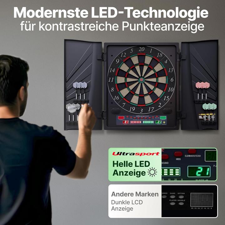 Produktbild Ultra Sports Elektrische Dartscheibe mit Türen