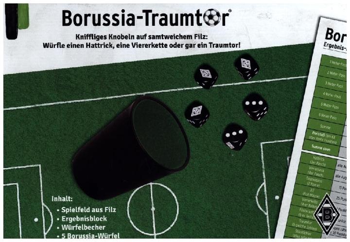 Produktbild ASS Altenburg 22182481 - Borussia Mönchengladbach Traumtor, Würfelspiel, ab 6 Jahren (DE-Ausgabe) (Deutsch)