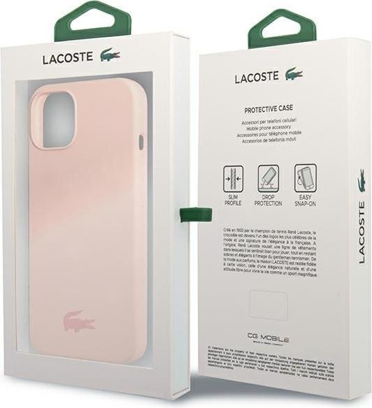 Image du produit Lacoste LCHCP13MSI iPhone 13 6,1" różowy/pink étui rigide en silicone (Apple iPhone 13)