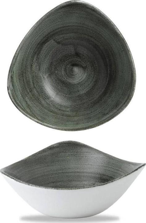 Image du produit Churchill Stonecast Patina Burnished GreenTriangle Assiette creuse 18.5cm (1 x, 18.50 cm)