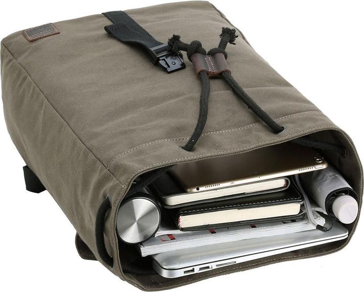 Image du produit Troop London Sac à dos pour ordinateur portable Heritage Waxed Canvas