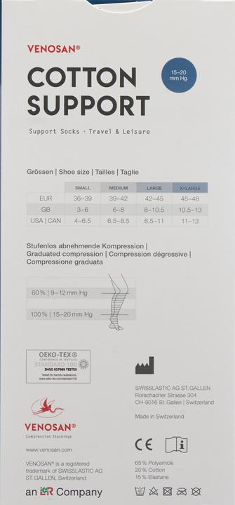 Immagine prodotto Venosan COTTON SUPPORT Socks A-D M wood (Confezione singola, M)
