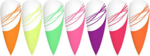Image du produit Venalisa Liner Gel Set C (Rouge orangé, Violet fluo, Néon Orange, Jaune citron, Rose néon, Néon Rouge, Vert néon)