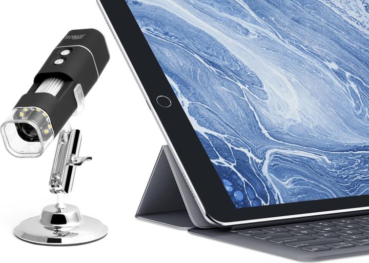 Actual product image Technaxx Phone Microscope WiFi FullHD TX 158