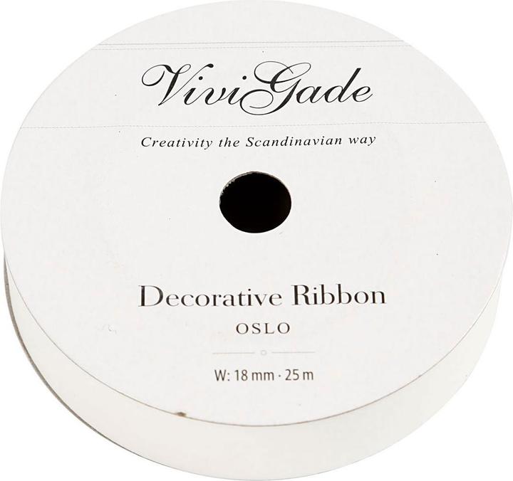 Image du produit Creativ Company Ruban cadeau blanc mat, 25m (Ruban, 1 x)