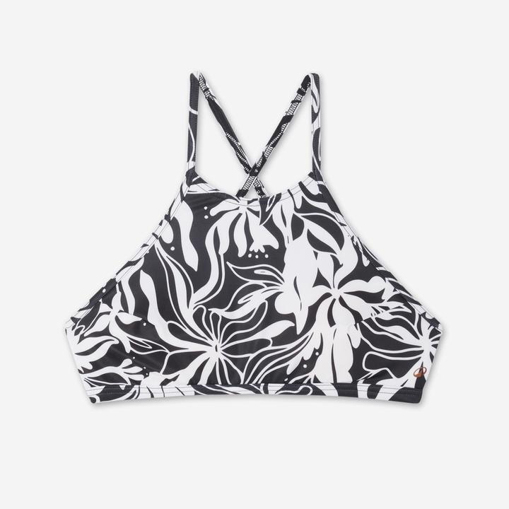Olaian Bikini-Oberteil Damen Bustier Andrea schwarz/weiss