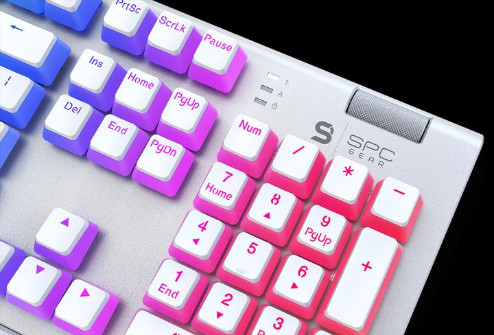 Produktbild SPC Gear GK650K Omnis Kailh Brown RGB Onyx Baltas Pudding Edition (Eng. Int., Kabelgebunden)