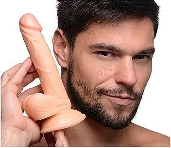Image du produit Pop Peckers Poppin Dildo 16.5 cm - Beige