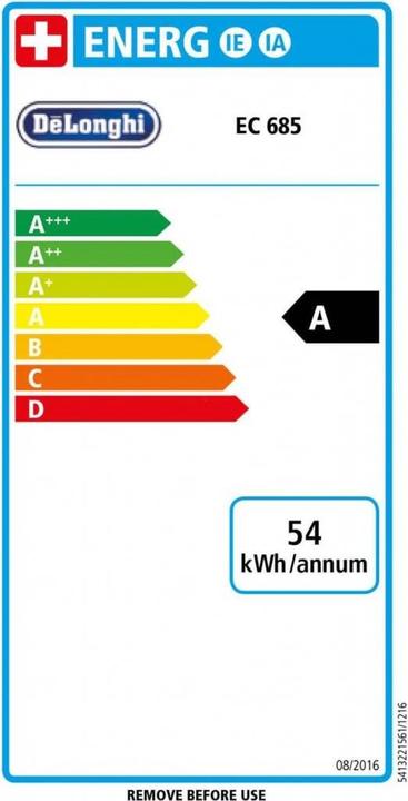 Energielabel De'Longhi Dedica