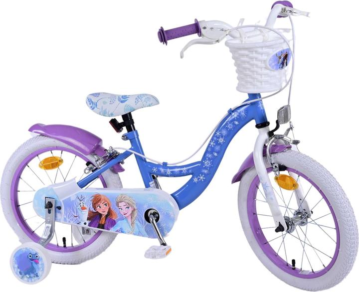 Disney Vélo enfant Frozen 2 16 pouces bleu/violet - Sécurité, plaisir et style en un! (16")