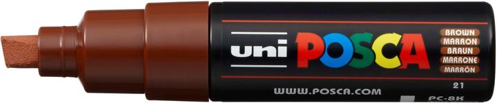 Actual product image Posca Marker PC-8K wedge tip (Brown, 8 mm, 1 x)