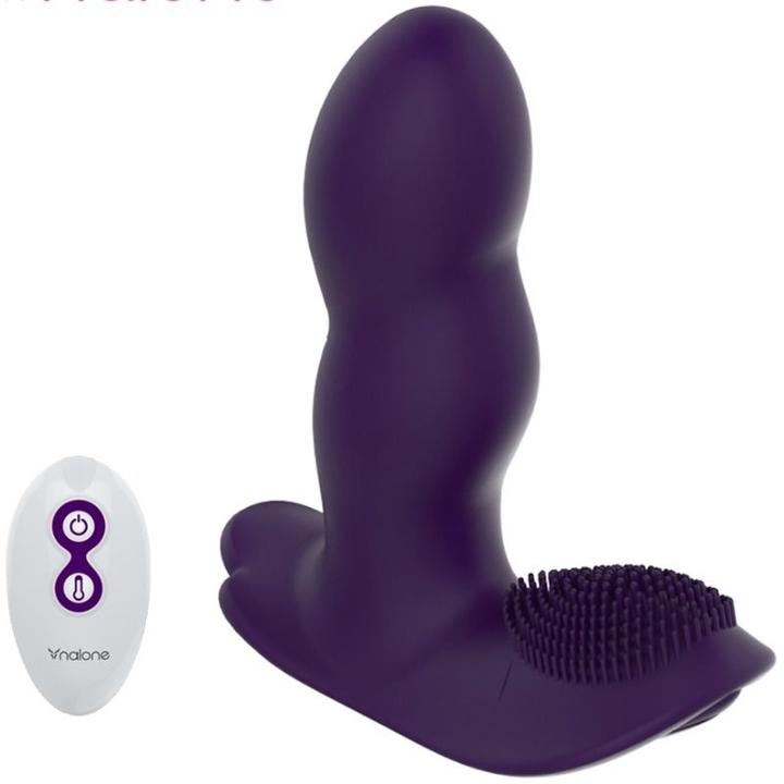 Nalone Anal vibrator "Loli" with remote control and stimulating nubs