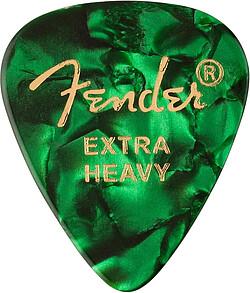 Fender 351 Picks, XHeavy Green Moto 12 (12 x)