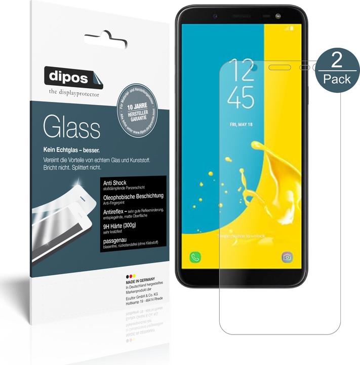 Actual product image Dipos Screen Protector Anti-Shock (2 Piece, Samsung Galaxy J6 (2018))
