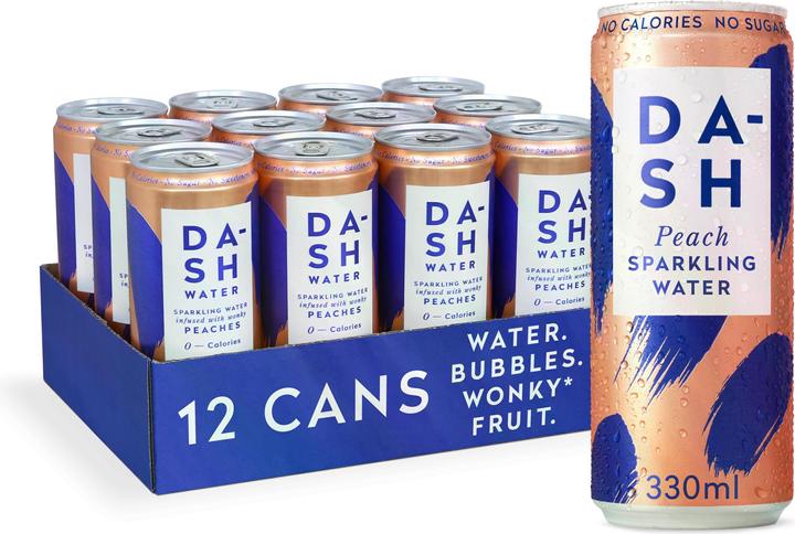 Produktbild Dash Water Peaches (12 x 33 cl)