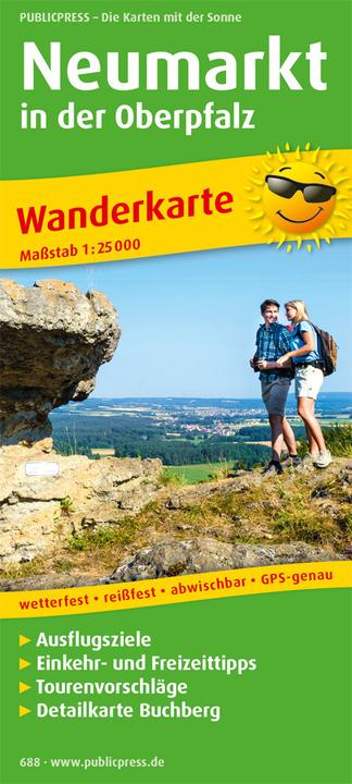 Actual product image PublicPress Hiking map Neumarkt/Upper Palatinate