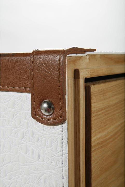 Produktbild Kare Design Schrankkoffer Croco White Cosmopolitan (63 x 56 x 145 cm)