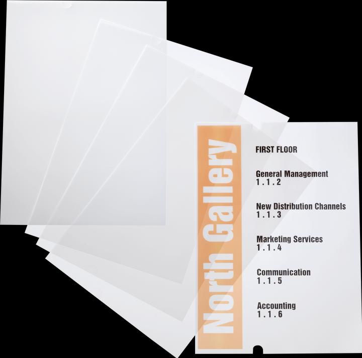 Actual product image Durable Foils for door sign Crystal Sign 4825