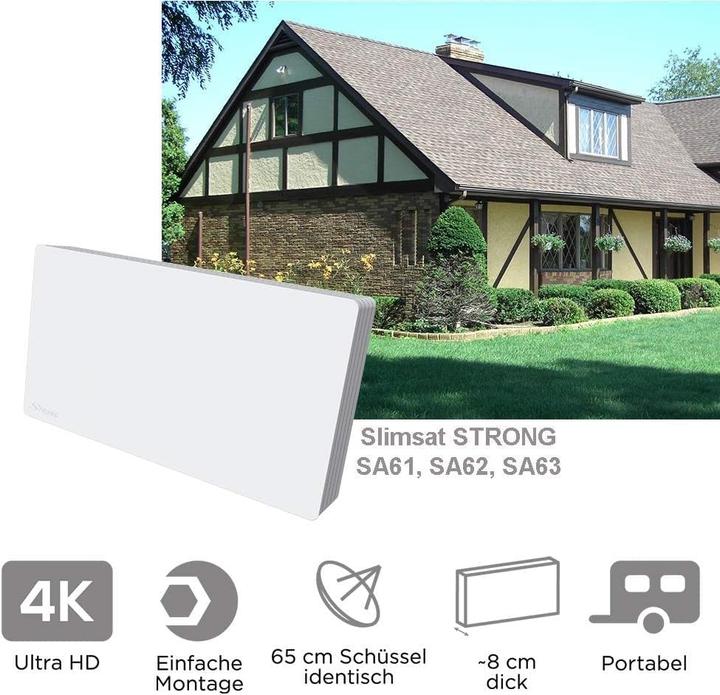 Image du produit Strong Sa62 (Antenne plate, 33.70 dB, DVB-S / -S2)