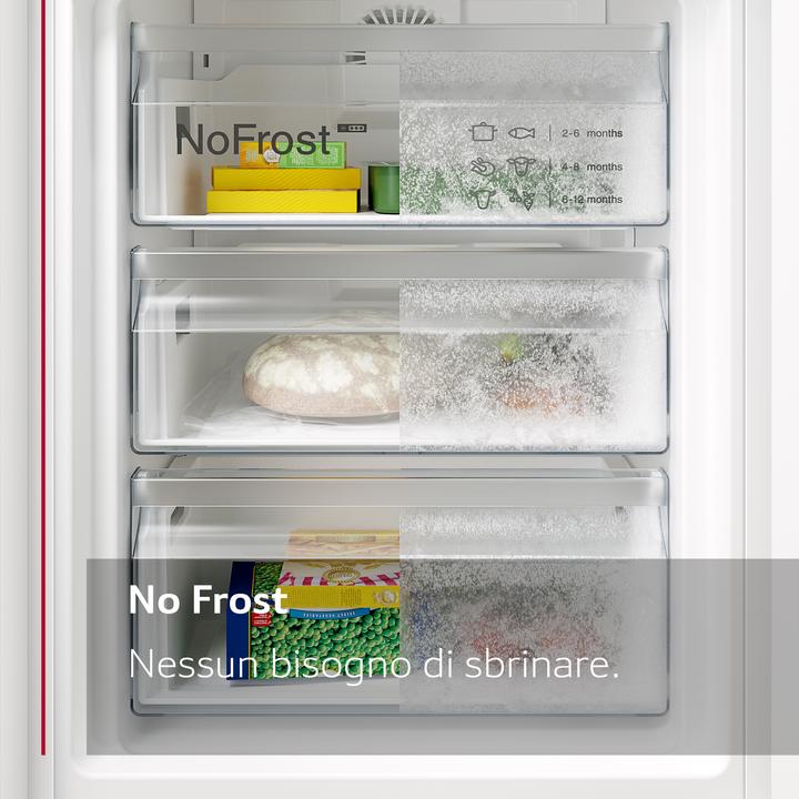 Image du produit Neff N 50, réfrigérateur-congélateur encastrable avec compartiment congélateur inférieur, 193,5 x 70,8 (383 l)
