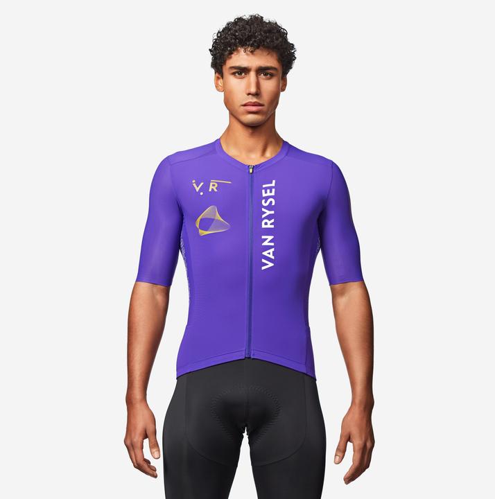 Actual product image Van rysel Rennrad Radtrikot kurzarm Sommer Unisex Racer 2 lila (L)