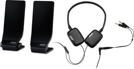 Produktbild Acer Over-Ear Kopfhörer schwarz 3.5mm Klinke, 1.2m langes Kabel, Lautstärke: 93db, Frequenz: 20Hz (Kabelgebunden)