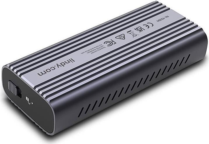 Actual product image Lindy USB4 NVMe M.2 SSD enclosure (M.2)