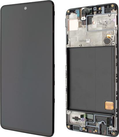 Image du produit Samsung Écran LCD + unité tactile A515 Galaxy A51 Noir (Service Pack) (Écran, Galaxy A51)