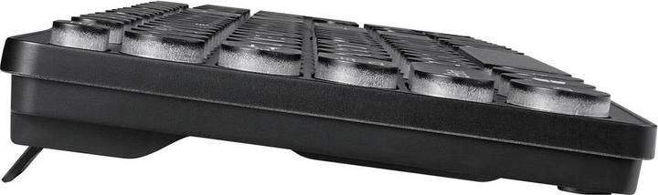 Produktbild Perixx PERIBOARD-317 R DE B Kabelgebunden Tastatur Deutsch, QWERTZ Schwarz Beleu (DE, Kabelgebunden)