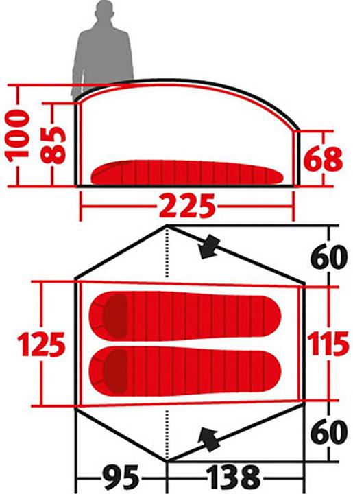 Produktbild Wechsel Exogen 2 Zero-G Line Zelt (Kuppelzelt, 1.98 kg, 2 Personen)