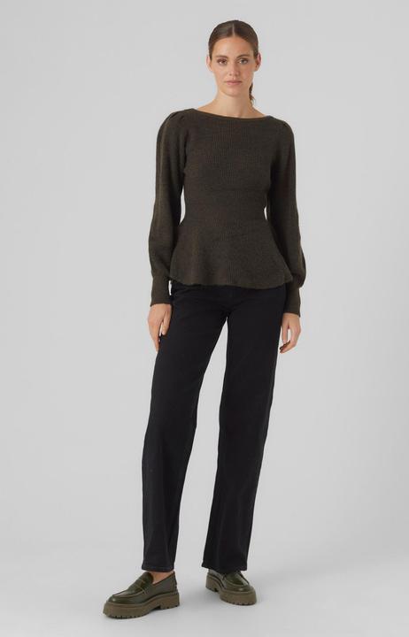 Immagine prodotto Vero Moda VMFLAVOUR LS PEPLUM PULLOVER GA EXC Maglione lavorato a maglia (XS)