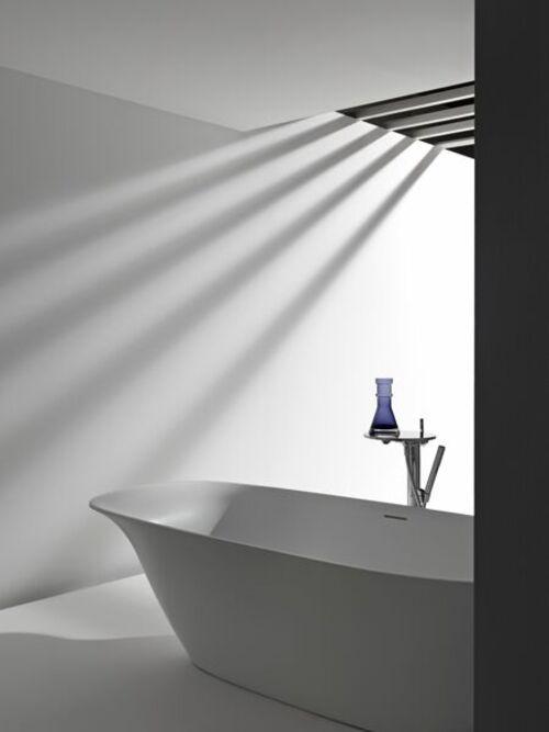 Produktbild Laufen INO Badewanne 1800x800x520 freistehend oval weiss mit Kopfstütze (250 l, 200 cm, 100 cm)