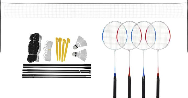 Actual product image Play it Play&gtit® badminton set Incl. net, ball and racket for 4 players