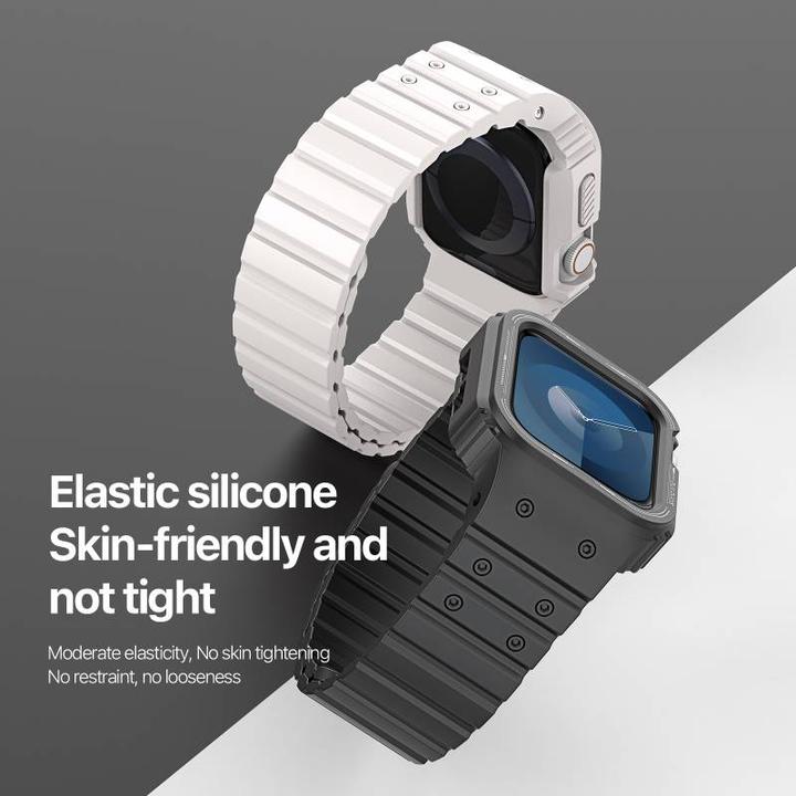 Actual product image Dux Ducis OA Strap Apple Watch 38mm/40mm/41mm - Black (38 mm, 40 mm, 41 mm, Silicone (liquid))