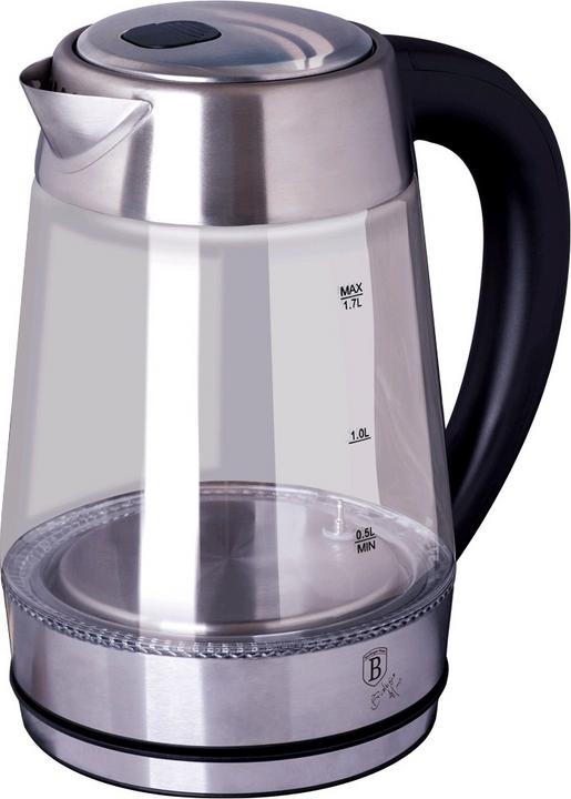Productafbeelding BerlingerHaus Waterkoker Glas 1,7L 360° Draaibare Voet Chroom Staal (1.70 l)