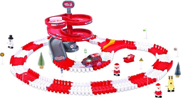 Amewi Magic Traxx Weihnachts-Strecke 168-teilig LED-Fahrz.