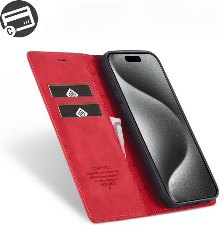 Produktbild LC.Imeeke iPhone 16 Pro - Flip Case Vintage (Apple iPhone 16 Pro)