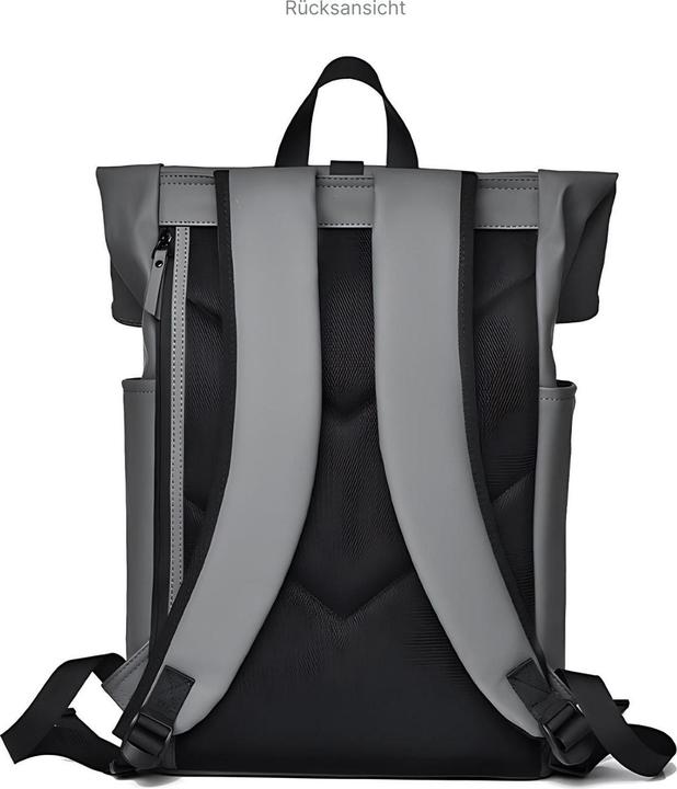 Image du produit Hermex Sac à dos pour ordinateur portable Sac à dos Roll-Top Sac à dos Roll-Top-Backpack Sac à dos Roll-Up (15 l)