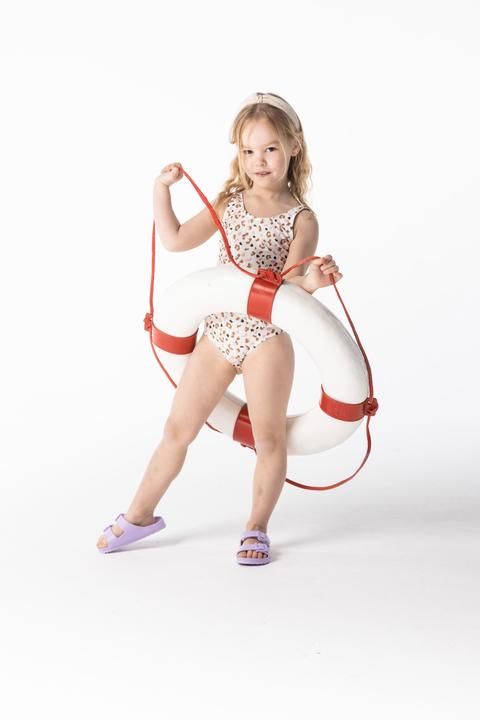 Actual product image Swim Essentials Girls' swimming costume 74/80 khaki leopard (80)