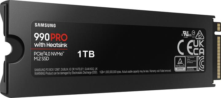 Image du produit Samsung 990 Pro with Heatsink (Retail) (1000 Go, M.2 2280)