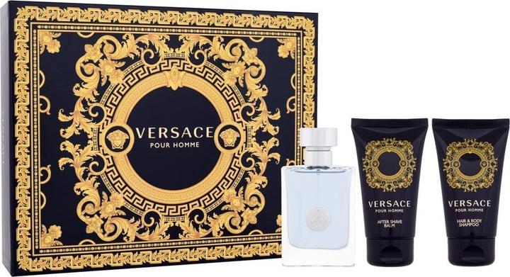 Produktbild Versace Set Pour Homme, Barbati, Eau De Toilette 50ml Balsam after shave 50ml Gel De Dus 50ml (Eau de Toilette, 50 ml)
