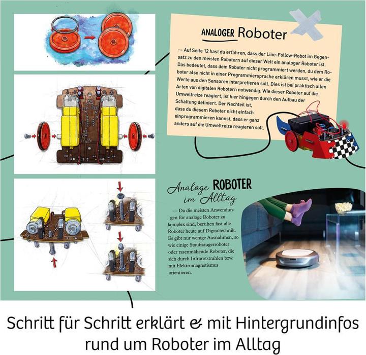 Actual product image Kosmos Experiment Box Line-Follow-Robot